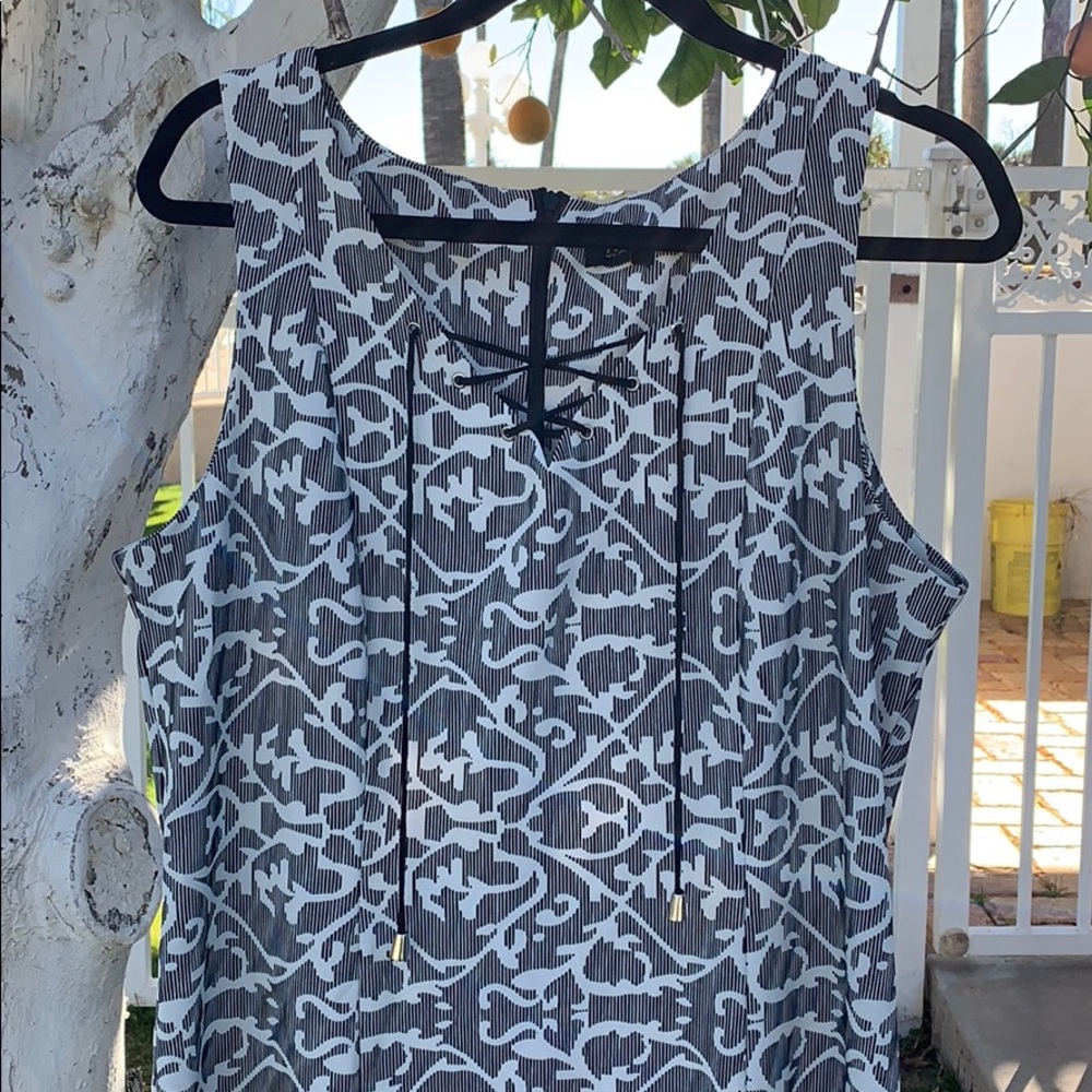 {I Le New York}Sz 10/12 Black/White Dress - Picture 2 of 6